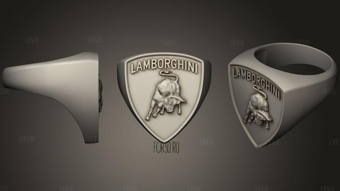 Кольцо Lamborghini 3d stl модель для ЧПУ